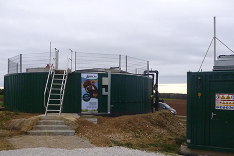 Bert Energy conventional-tank biogas plant on a European cattle farm